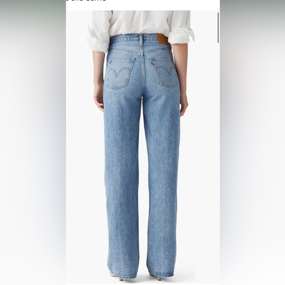 Levi rib cage bell , Classic Blue Women's Jeans 24 - Picture 3 of 9